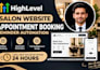 setup gohighlevel salon website appointment booking reminder automation